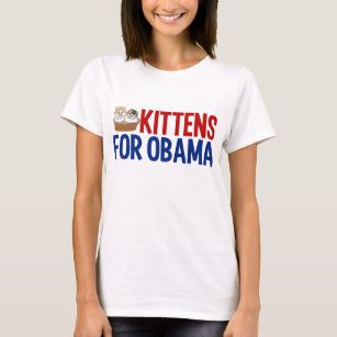 Camiseta Gatitos para Obama