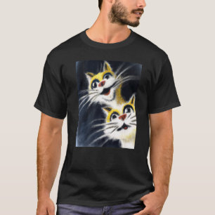Camiseta Gatitos tontos dos gatos blancos