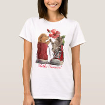 Gatitos y cachorros se saludan mutuamente