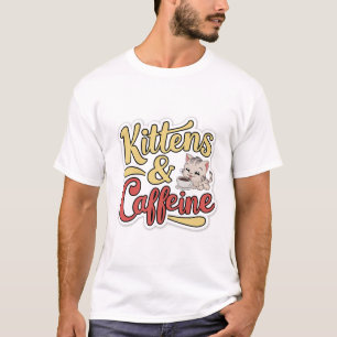 Camiseta Gatitos y cafeína