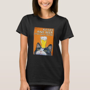 Camiseta Gatitos y Cerveza Por eso estoy aquí, cerveza de g