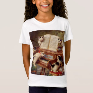 Camiseta Gatitos y piano