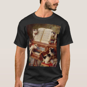 Camiseta Gatitos y piano