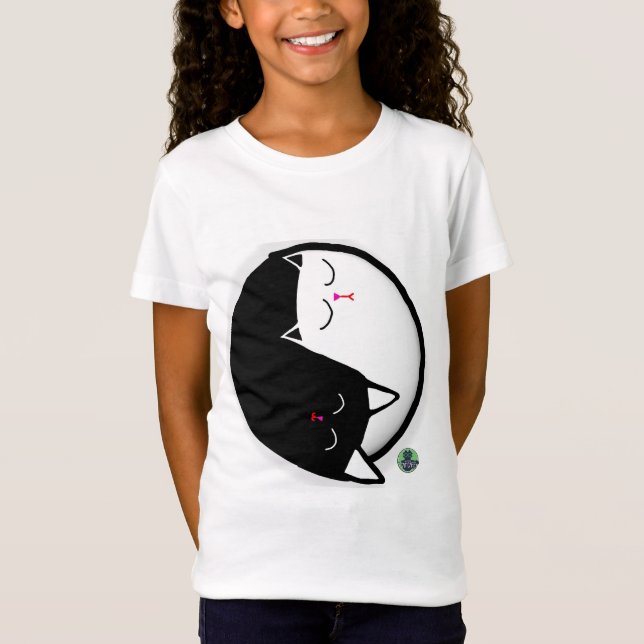Camiseta Gatitos Yin & Yang (Anverso)