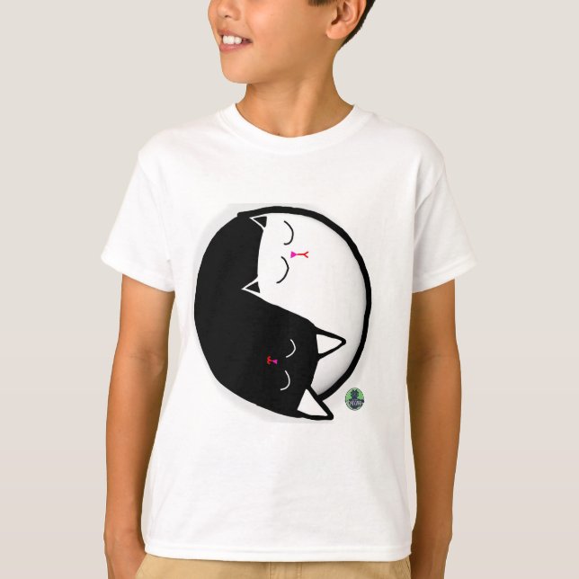 Camiseta Gatitos Yin & Yang (Anverso)