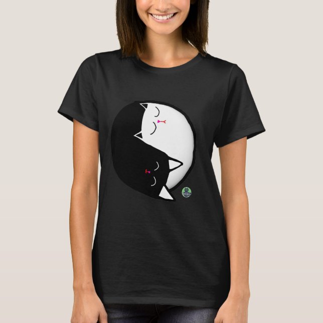 Camiseta Gatitos Yin & Yang (Anverso)