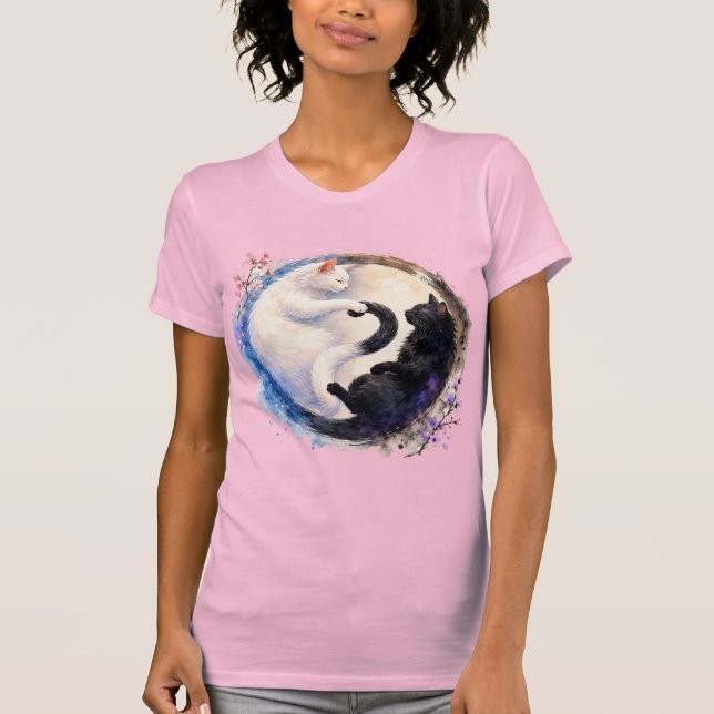 Camiseta Gatitos Ying y Yang (Anverso)