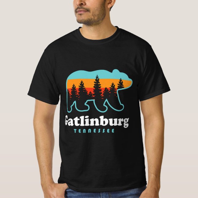 Camiseta Gatlinburg Tennessee Bear Great Smoky Mountains (Anverso)