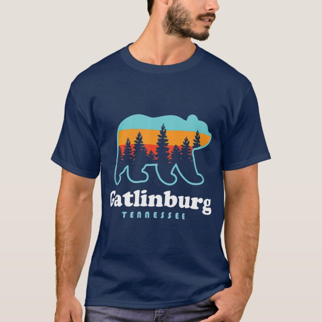 Camiseta Gatlinburg Tennessee Bear Great Smoky Mountains (Anverso)