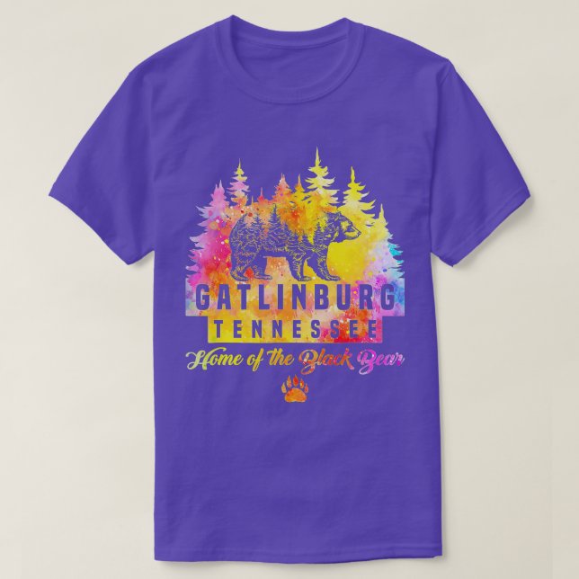Camiseta Gatlinburg Tennessee Bear Great Smoky Mountains Ti (Diseño del anverso)