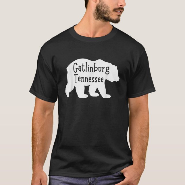 Camiseta Gatlinburg Tennessee Bear Nature Senderismo Trave (Anverso)