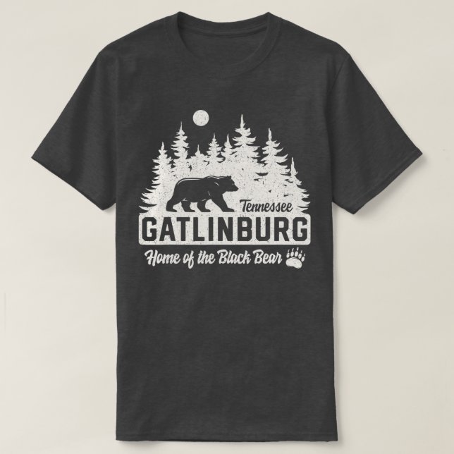 Camiseta Gatlinburg Tennessee Black Bear Great Smoth Mounta (Diseño del anverso)