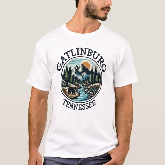 Camiseta Gatlinburg Tennessee Great Smoky Mountains (Anverso)