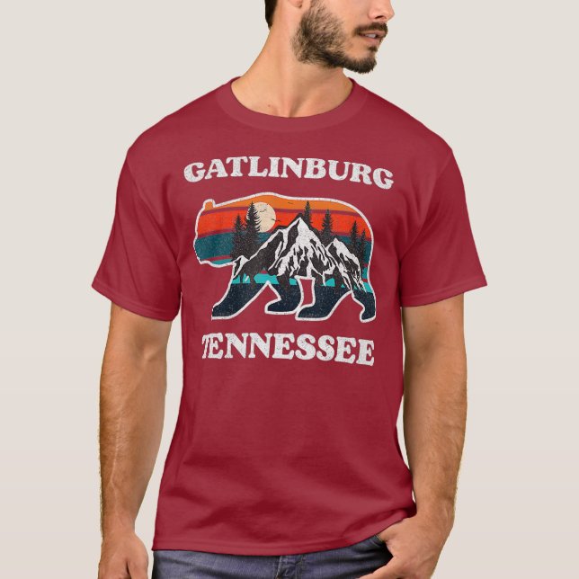 Camiseta Gatlinburg Tennessee Great Smoky Mountains Bear (Anverso)