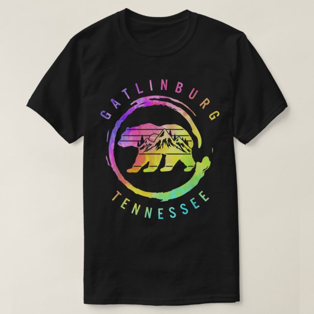 Camiseta Gatlinburg Tennessee Great Smoky Mountains Bear So (Diseño del anverso)