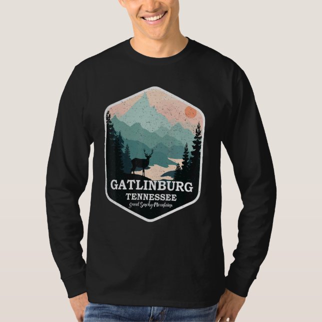 Camiseta Gatlinburg Tennessee Great Smoky Mountains Senderi (Anverso)