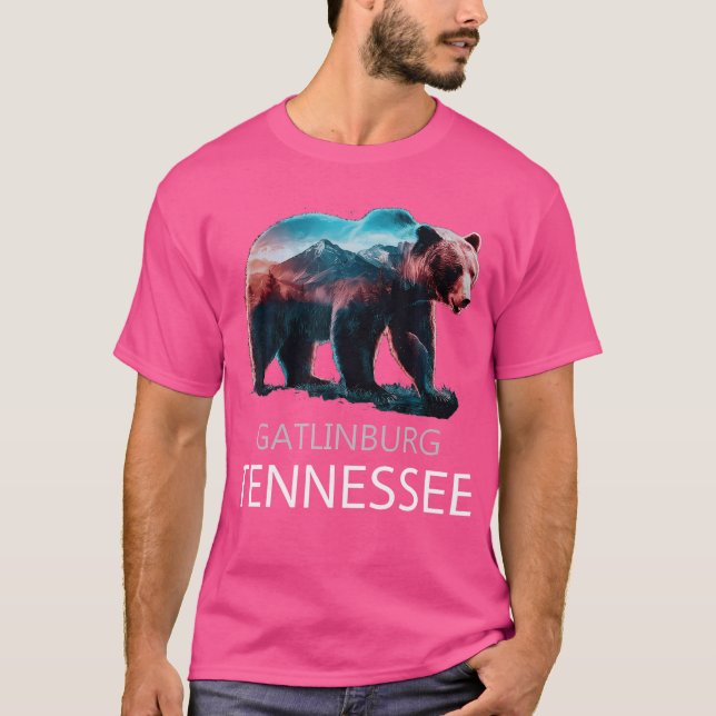 Camiseta Gatlinburg Tennessee Mountains Bear Usa Senderismo (Anverso)