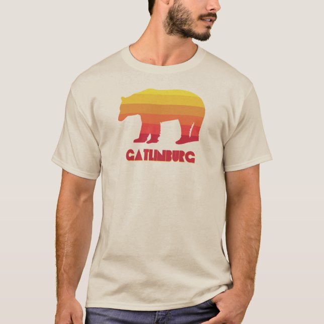 Camiseta Gatlinburg Tennessee Rainbow Bear (Anverso)