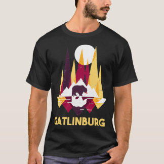 Camiseta Gatlinburg Tennessee TN Great Smoky MOuntains Blac