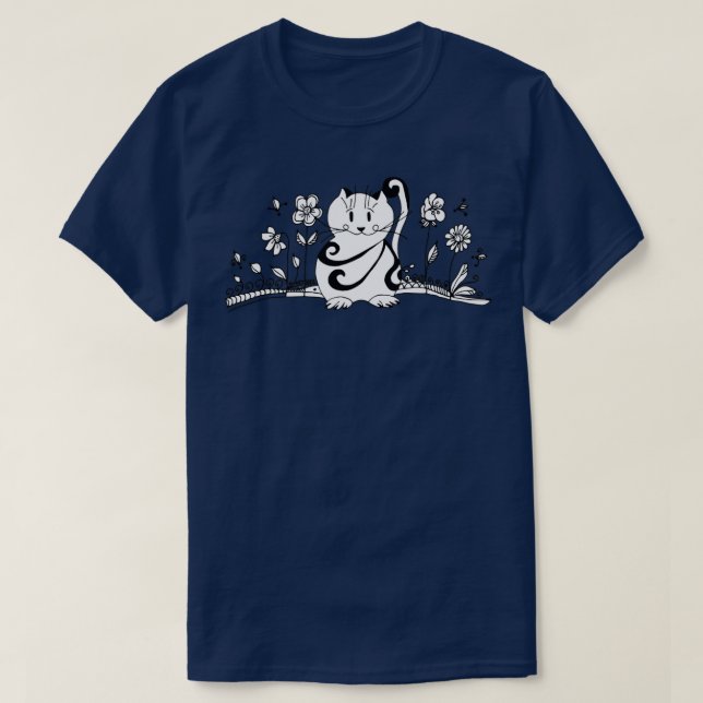 Camiseta gato26 (Diseño del anverso)