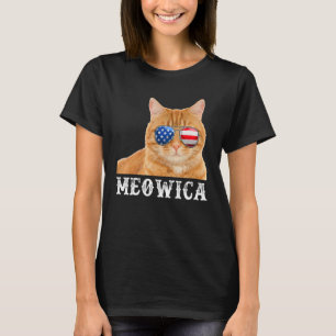 Camiseta Gato 4 De Julio Kitten Merica Bandera Estadouniden