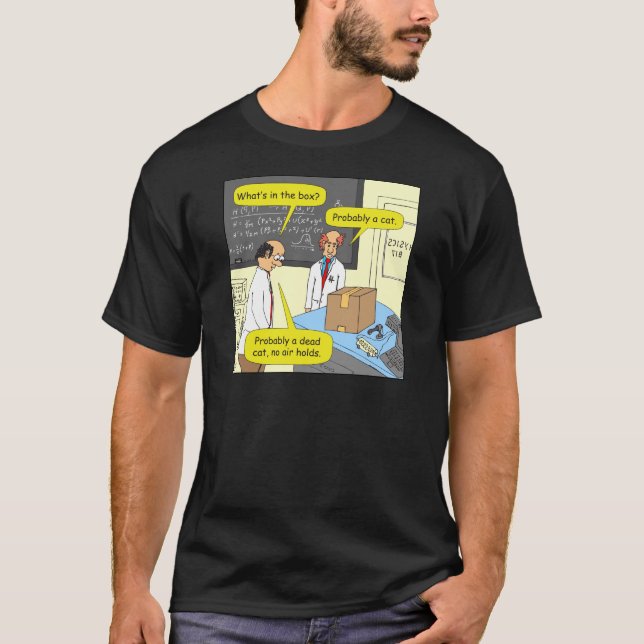 Camiseta gato 505 en dibujo animado de la física de la caja (Anverso)