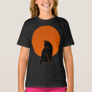 CAMISETA GATO A LA LUZ DE LA LUNA