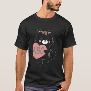 Camiseta Gato ABC con Corazón