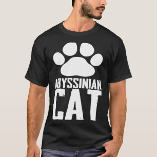 Camiseta gato abisinio