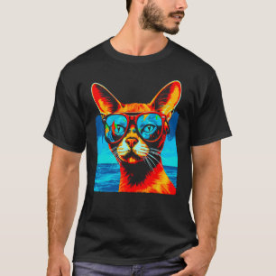 Camiseta Gato abisinio de moda