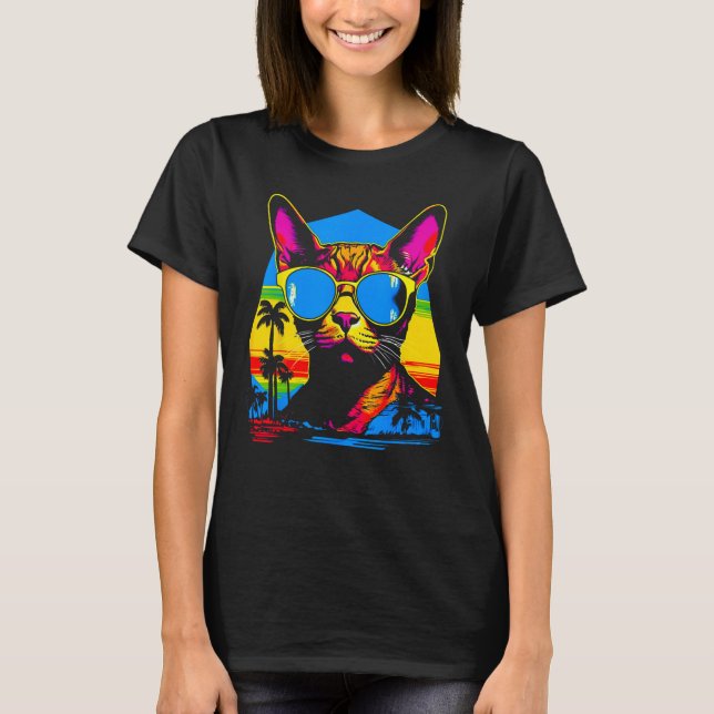 Camiseta Gato Abisinio Popular (Anverso)
