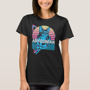 Camiseta Gato Abisinio Retro