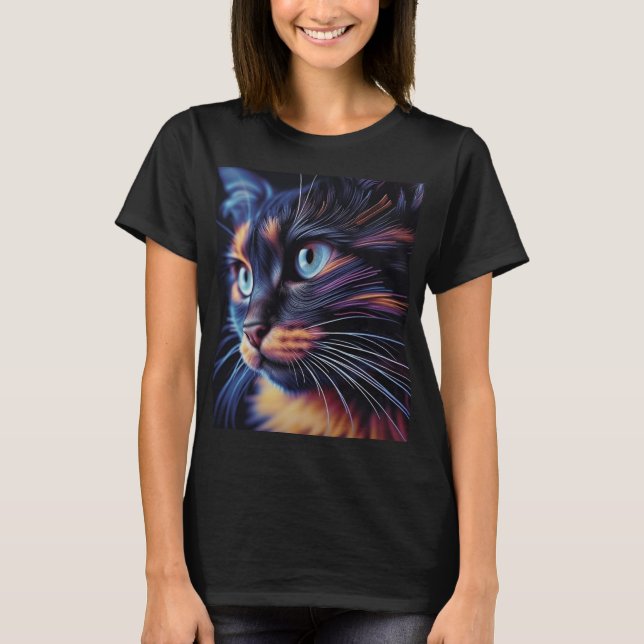 Camiseta Gato abstracto (Anverso)