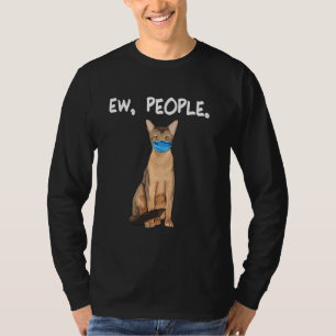 Camiseta Gato Abysiniano De Ew Gato Con Máscara De Cara