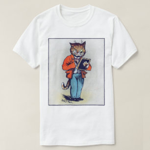 Camiseta Gato académico, Louis Wain