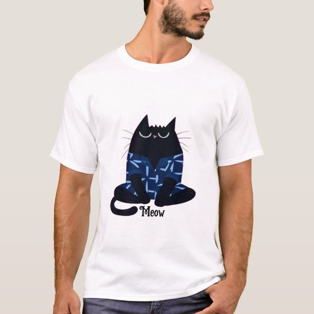 Camiseta Gato acogedor (Anverso)