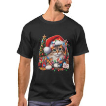 Gato Acogedor en Luces de Navidad, Sombrero de San