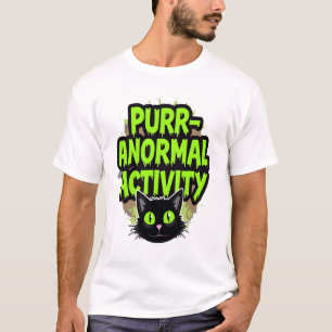 Camiseta Gato Actividad Purr-anormal