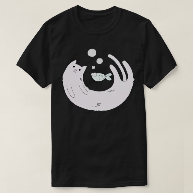 Camiseta Gato acuario (Diseño del anverso)
