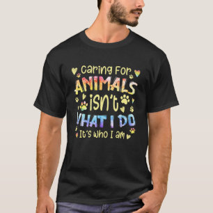 Camiseta Gato Adoptado Perro Tie Dye Cuidar Animales No Es