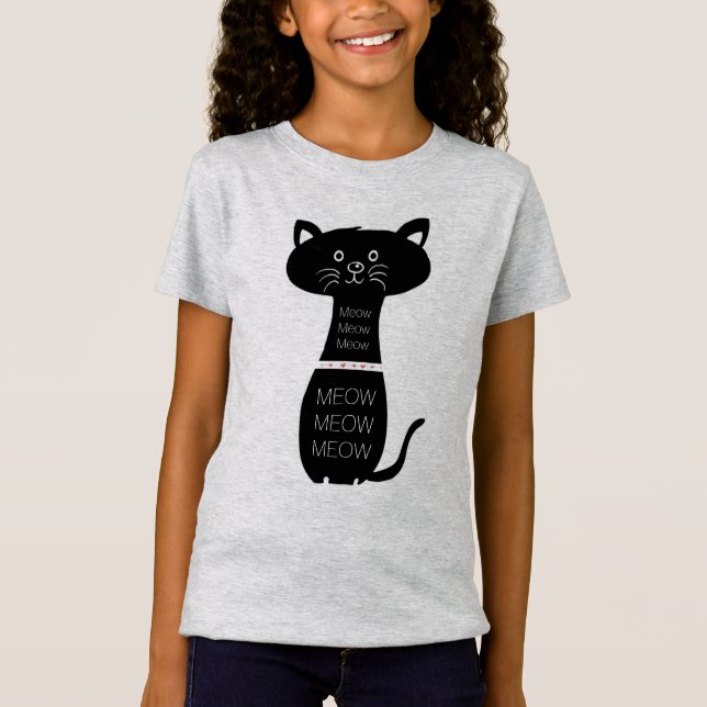 Camiseta Gato Adorable (Anverso)