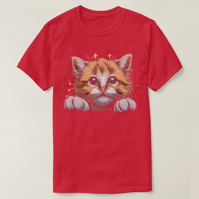 Camiseta Gato adorable (Diseño del anverso)