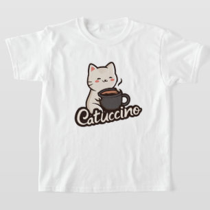 Camiseta Gato Adorable con Café – Catuccino