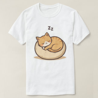 Camiseta Gato adorable durmiendo - Personalizado Kitty amab