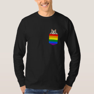 Camiseta Gato Adorable En Orgullo De Bolsillo