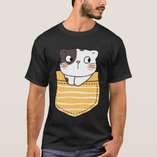Camiseta Gato Adorable en un Bolsillo Gato Regalo Niños N