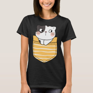 Camiseta Gato Adorable en un Bolsillo Gato Regalo Niños N