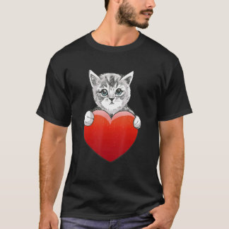 Camiseta Gato Adorable Gatito Amor Gato Rescate Adopción de