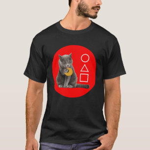 Camiseta Gato Adorable Lamiendo una Galleta Por Su Vida
