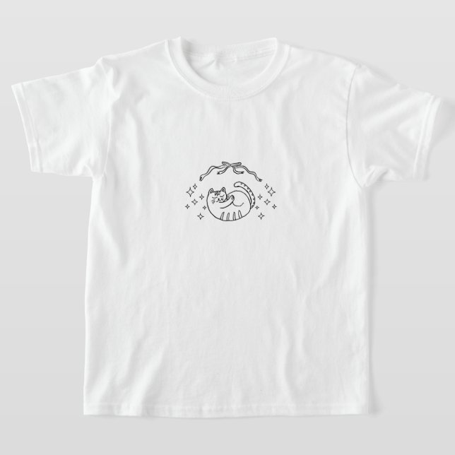 Camiseta Gato Adorable para Niños (Distribución)